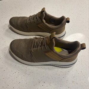Skechers Men's Delson 3.0 Cicada Khaki Size 10 Shoes